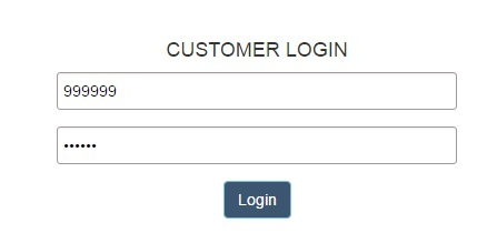 customer login